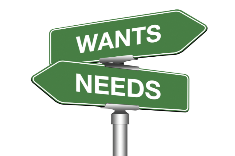 wants and needs
